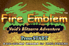 Fire Emblem: Void's Blitzarre Adventure (Hack) — Title screen